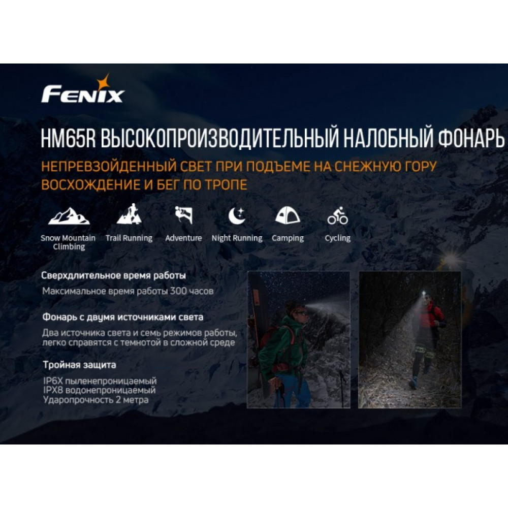 Налобный фонарь Fenix HM65R Raptor