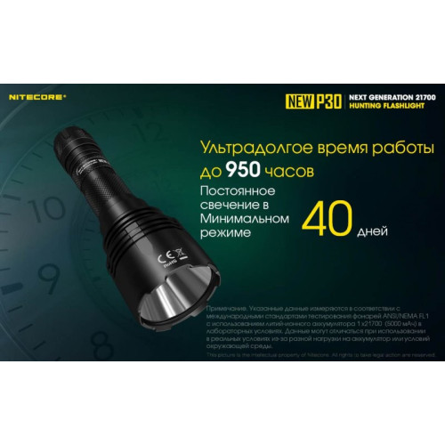 Фонарь Nitecore P30 2019