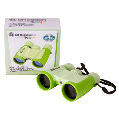 Бинокль детский Bresser Junior 3x30, зеленый, Зеленый