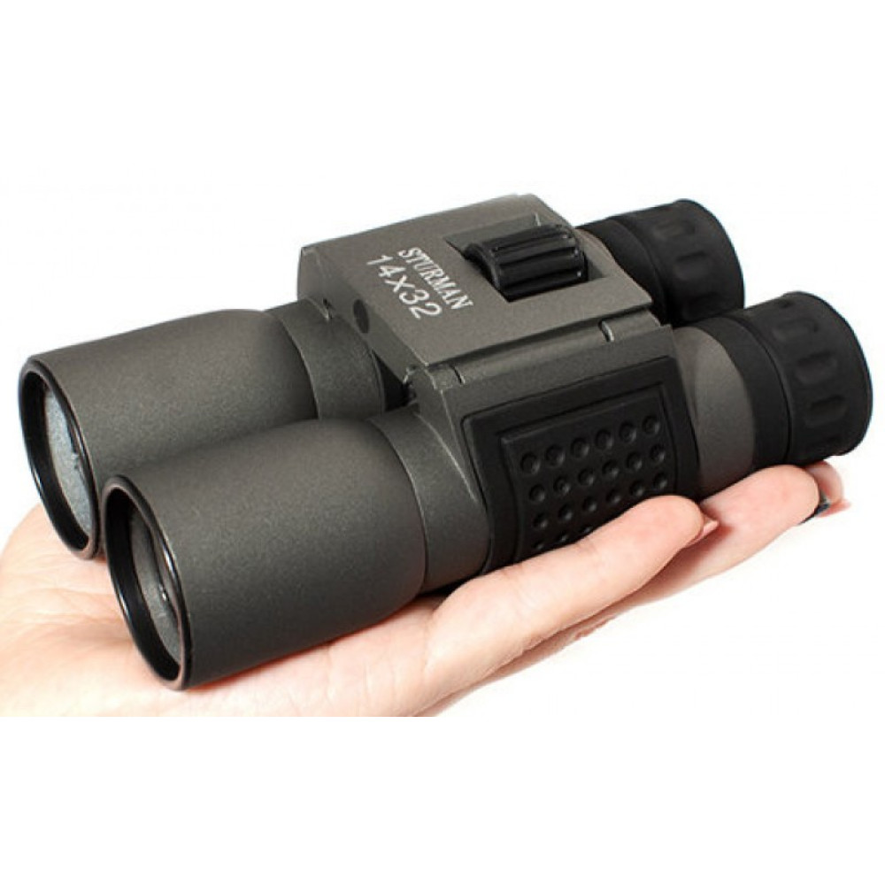 Бинокль STURMAN 14x32, серый, Серый