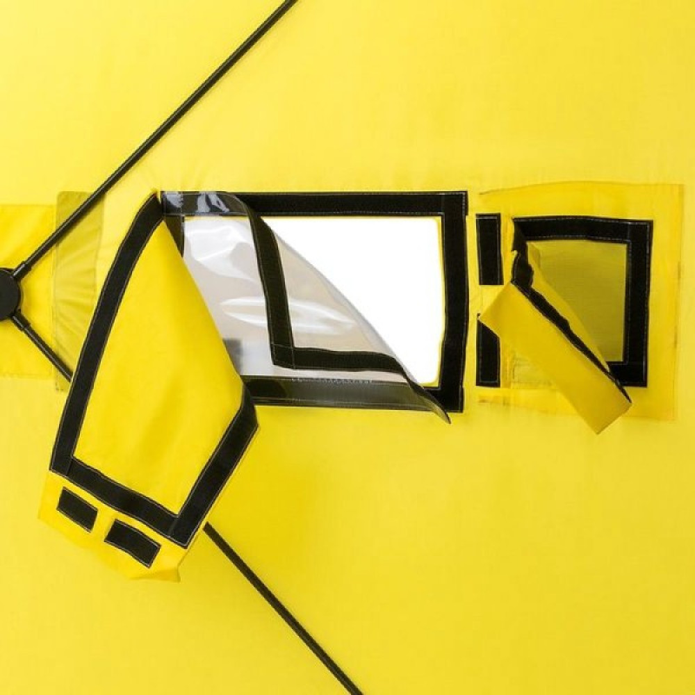 Палатка Helios Куб 1,8x1,8 желтый/серый