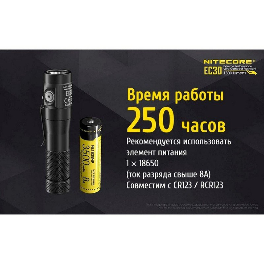 Фонарь Nitecore EC30