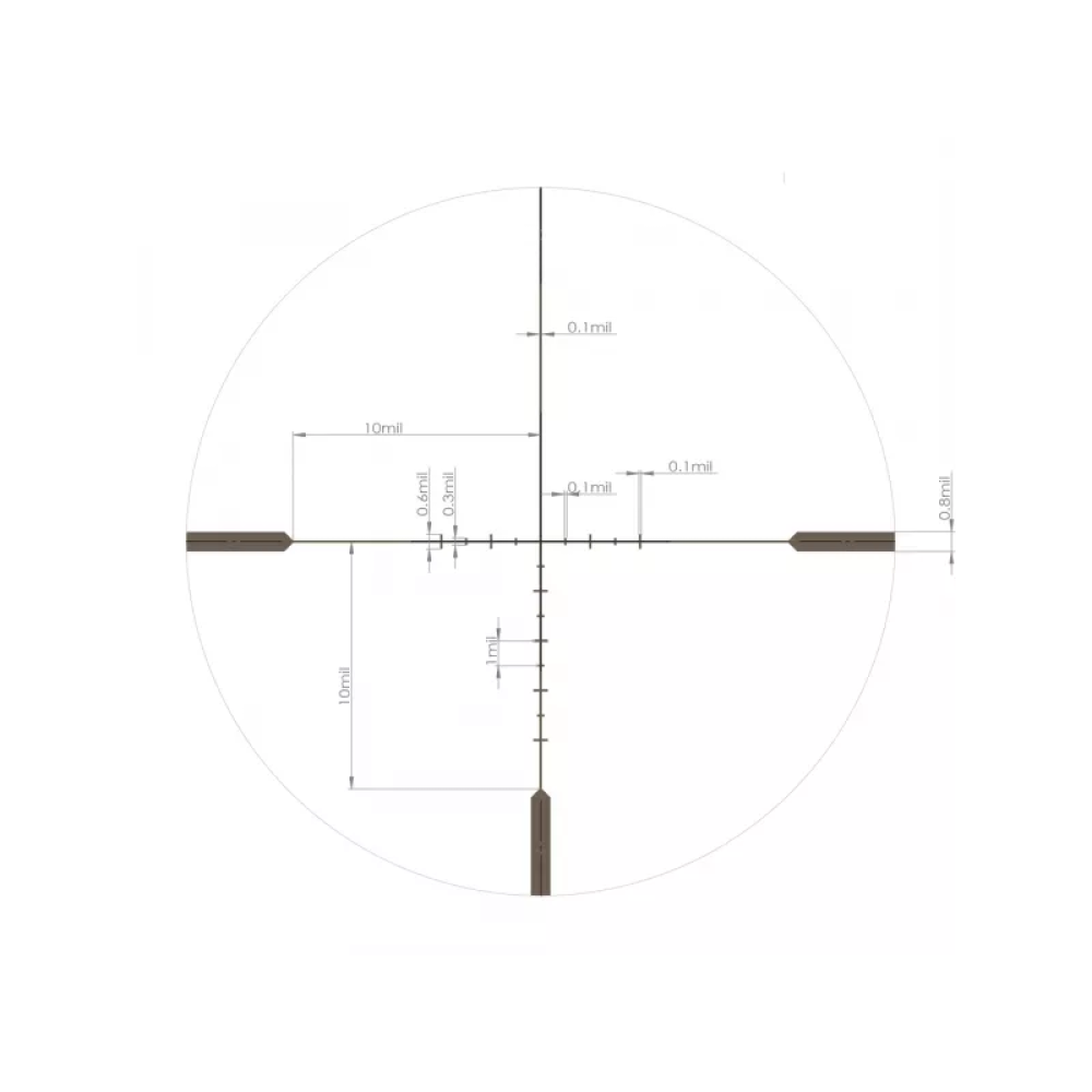 Оптический прицел Artelv CRS Fiber 1-10x28 SFP