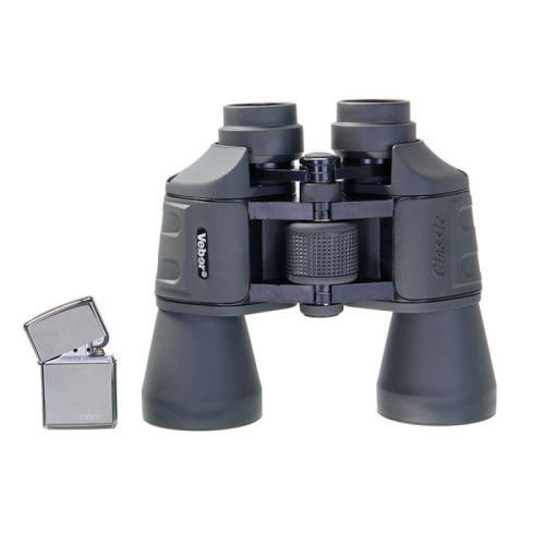 Бинокль Veber Classic БПШЦ 10x50 VRWA, серый, Серый