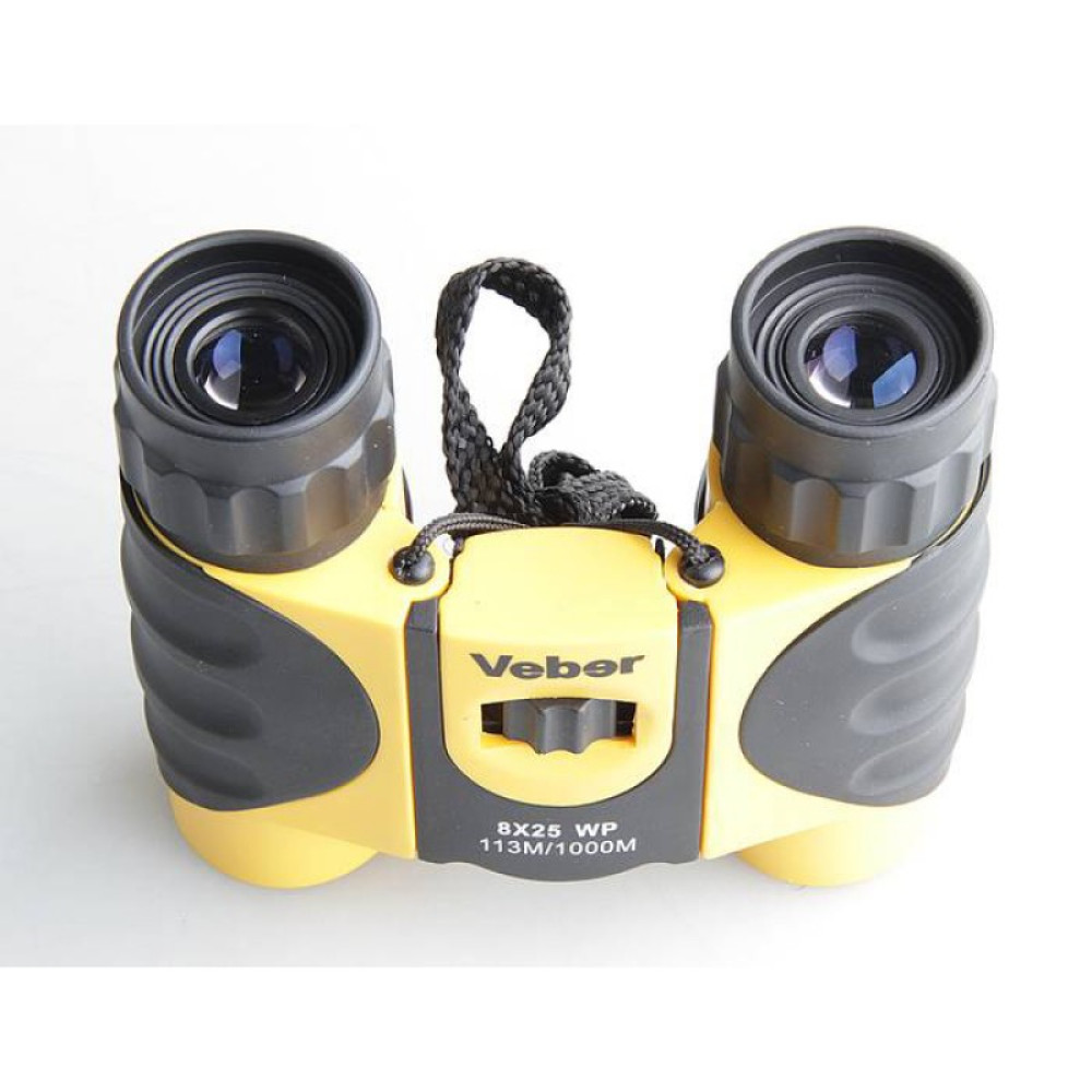 Бинокль Veber 8x25 WP, желто-черный, Желто-черный