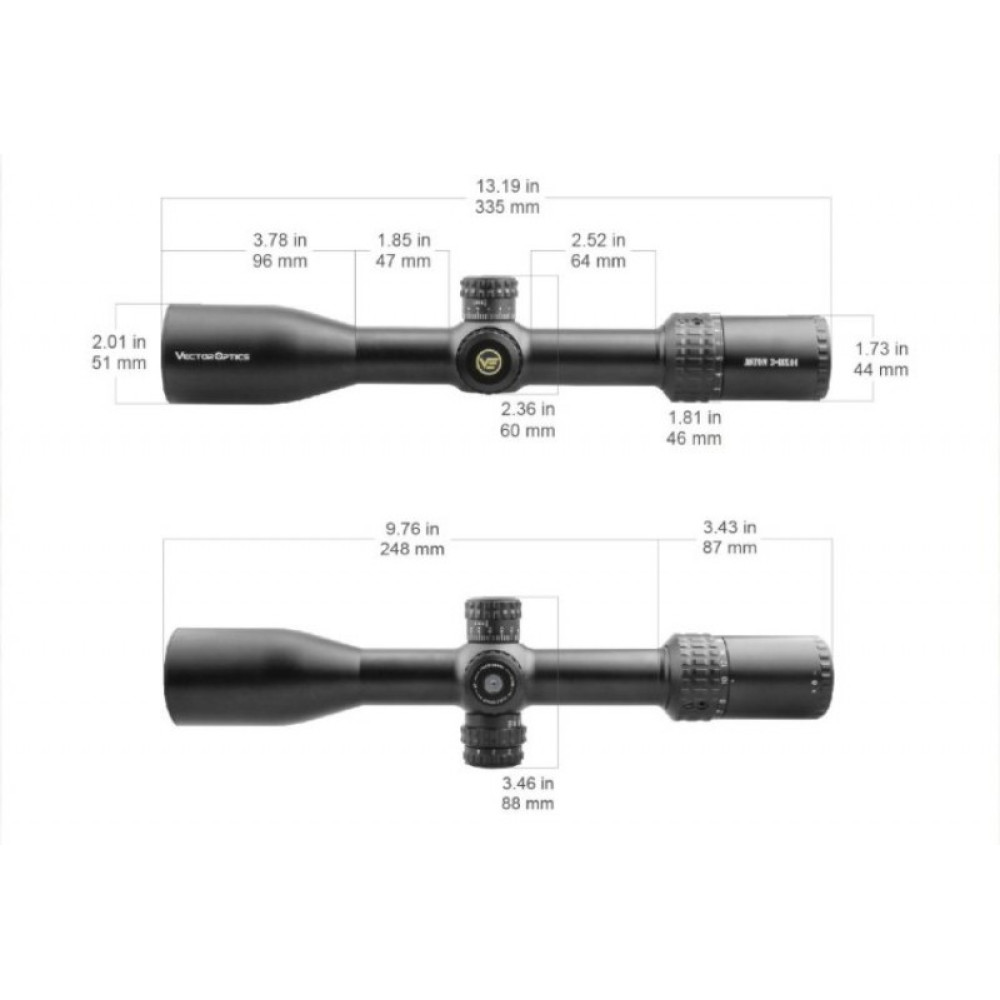 Оптический прицел Vector Optics Aston 3-18x44 SFP, Черный