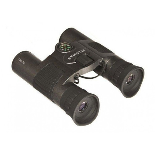 Бинокль STURMAN 10x25 с компасом CARBON