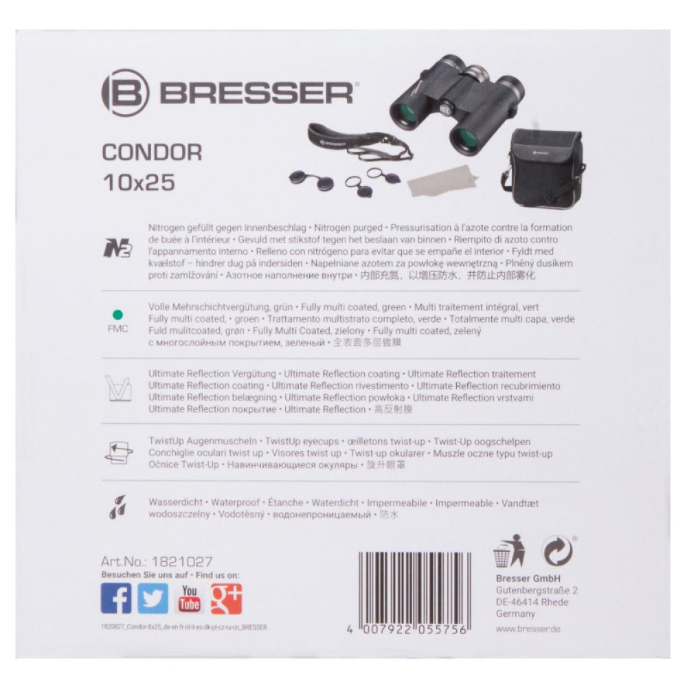 Бинокль Bresser Condor UR 10x25