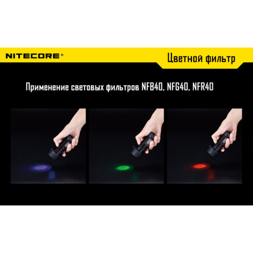 Фильтр Nitecore NF40 (красный, зеленый, синий, матовый)