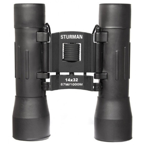 Бинокль STURMAN 14x32, черный, Черный
