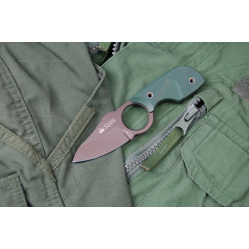 Шейный нож Amigo X Gray Titanium D2