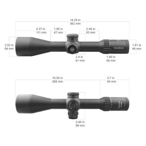 Оптический прицел Vector Optics Continental 4-24x56, 34 мм, Tactical FFP