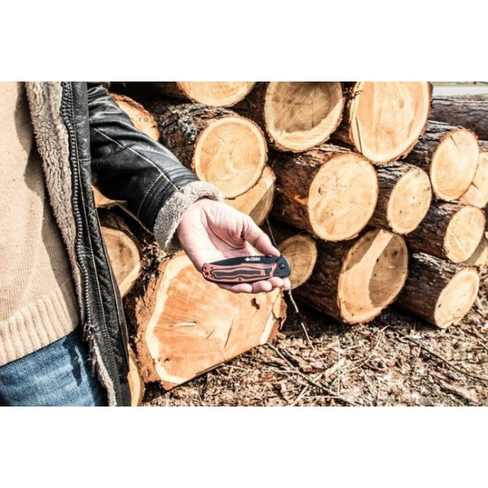 Складной нож Prime D2 Black Titanium G10