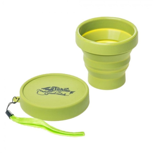 Tramp стакан силиконовый складной с крышкой 180 мл (оранжевый)