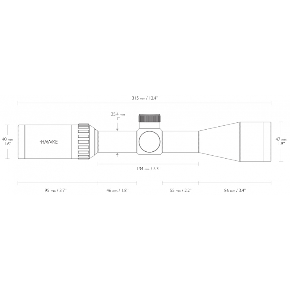 Оптический прицел Hawke Endurance 3-9x40 IR(30/30)
