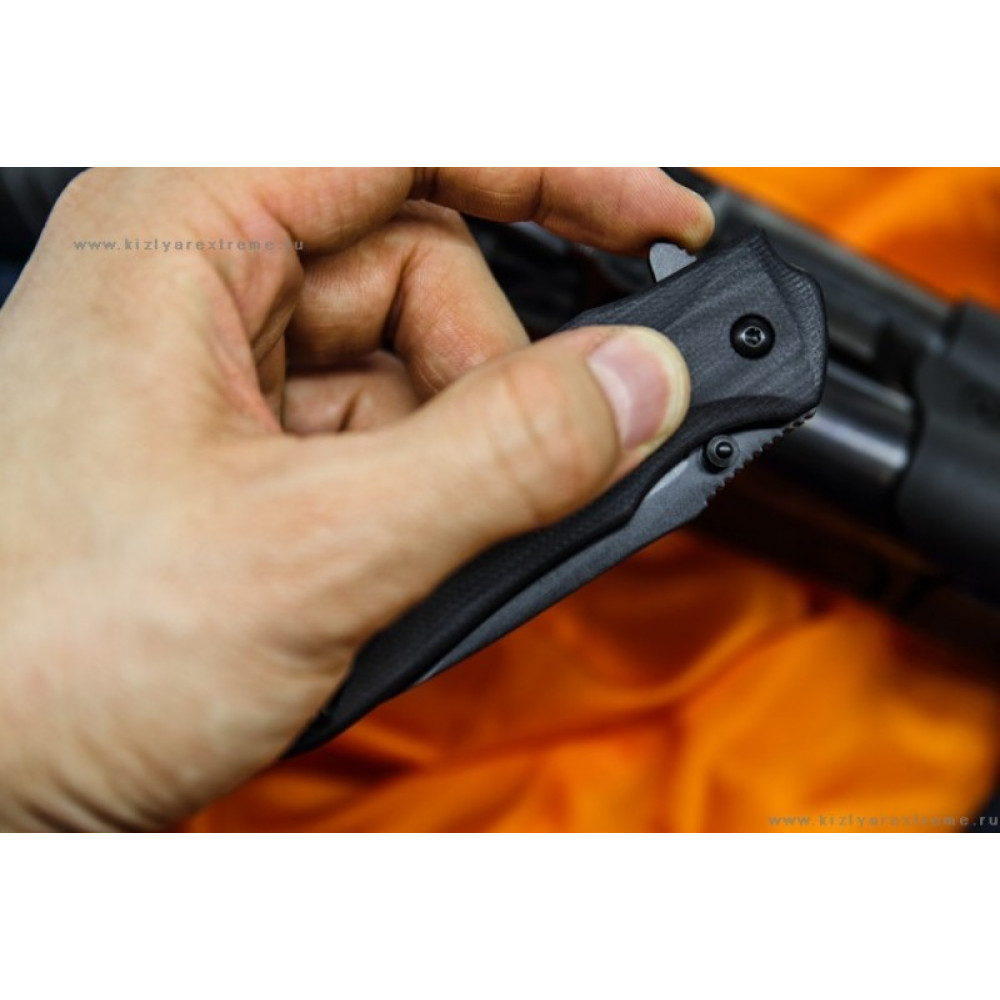 Складной нож Zedd AUS-8 Black Titanium