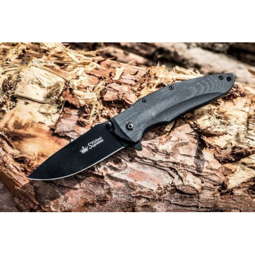 Складной нож Zedd AUS-8 Black Titanium