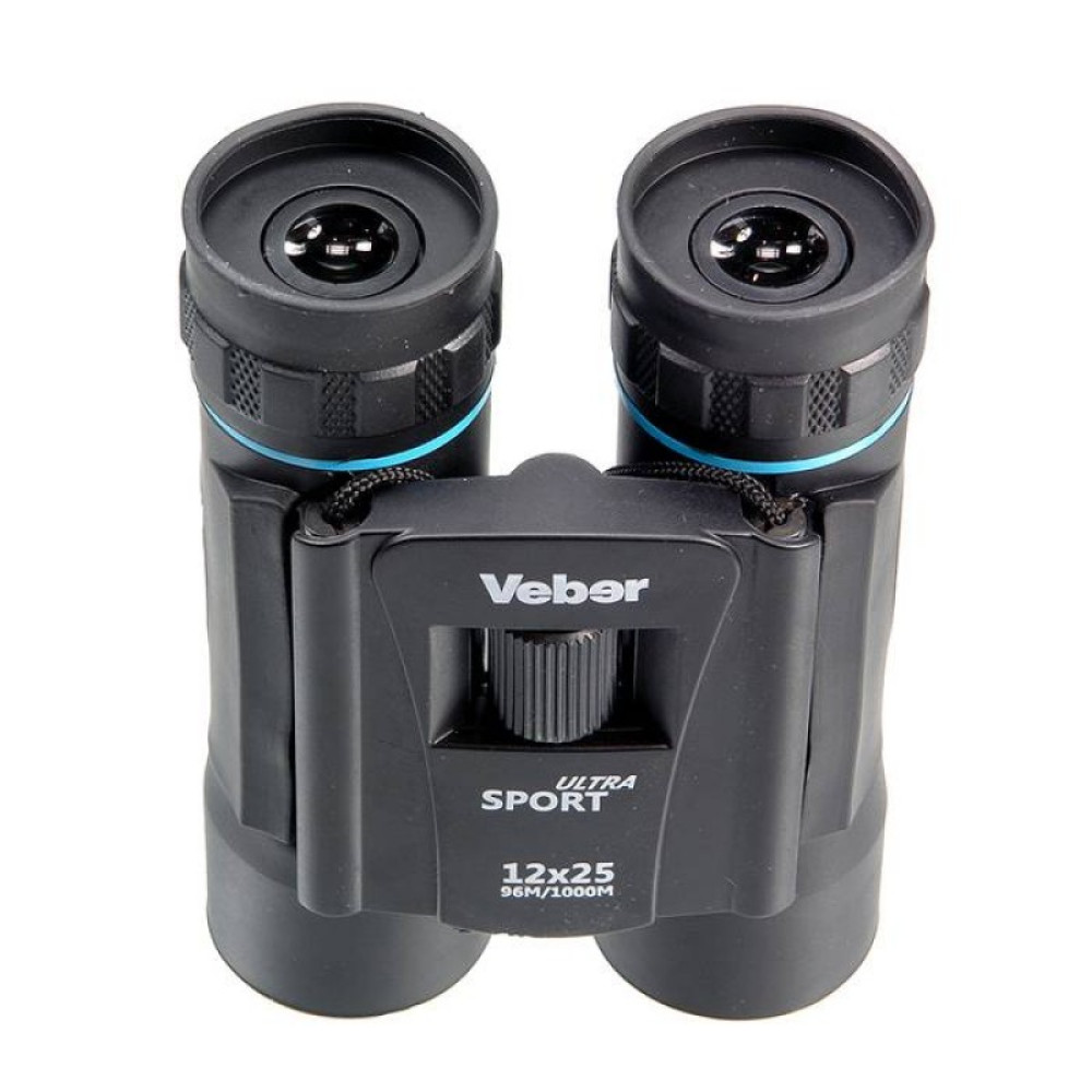 Бинокль Veber Ultra Sport БН 12x25, черный, Черный