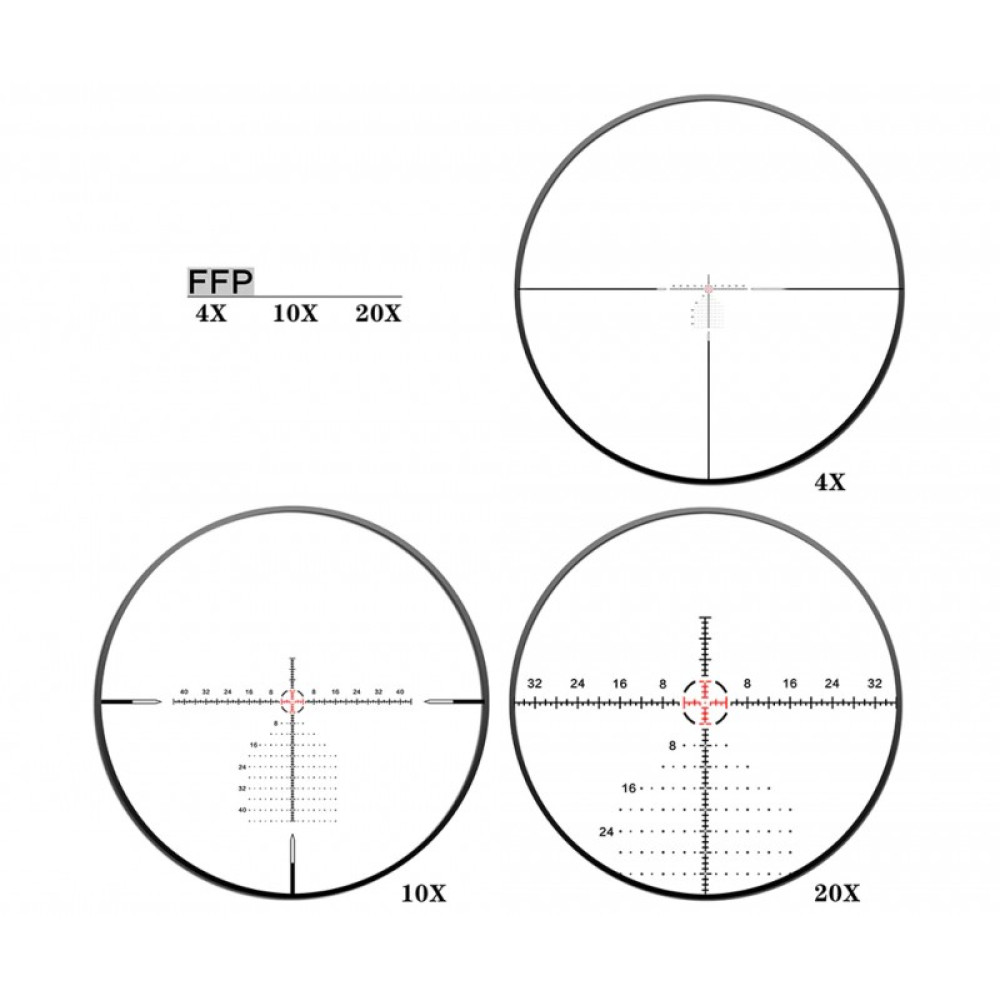 Оптический прицел Discovery ED-LHT 4-20X44SFIR MIL FW30