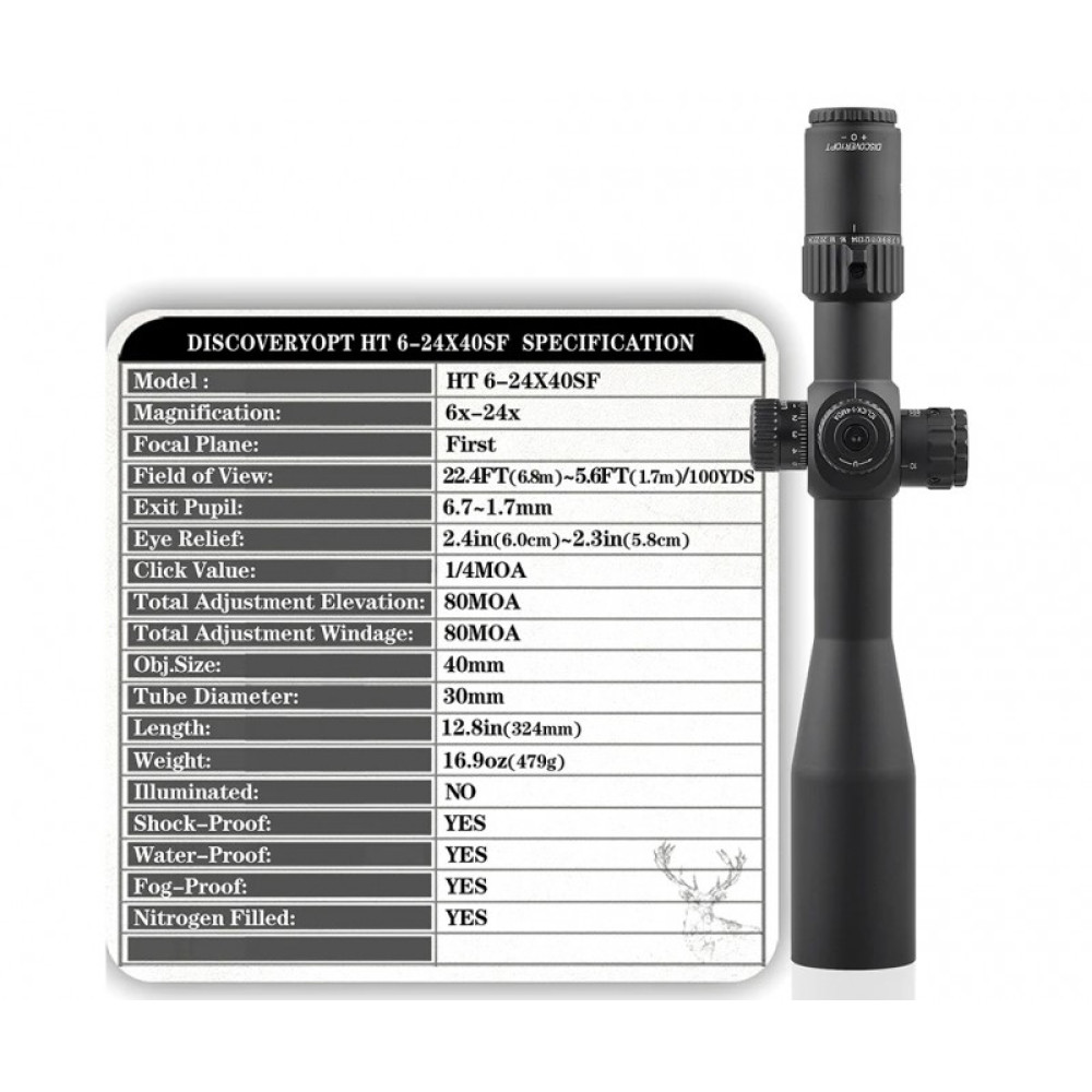 Оптический прицел Discovery HT 6-24X40SFFFP FW30