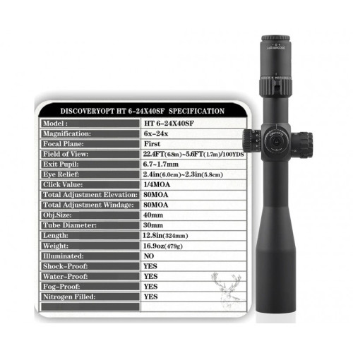 Оптический прицел Discovery HT 6-24X40SFFFP FW30