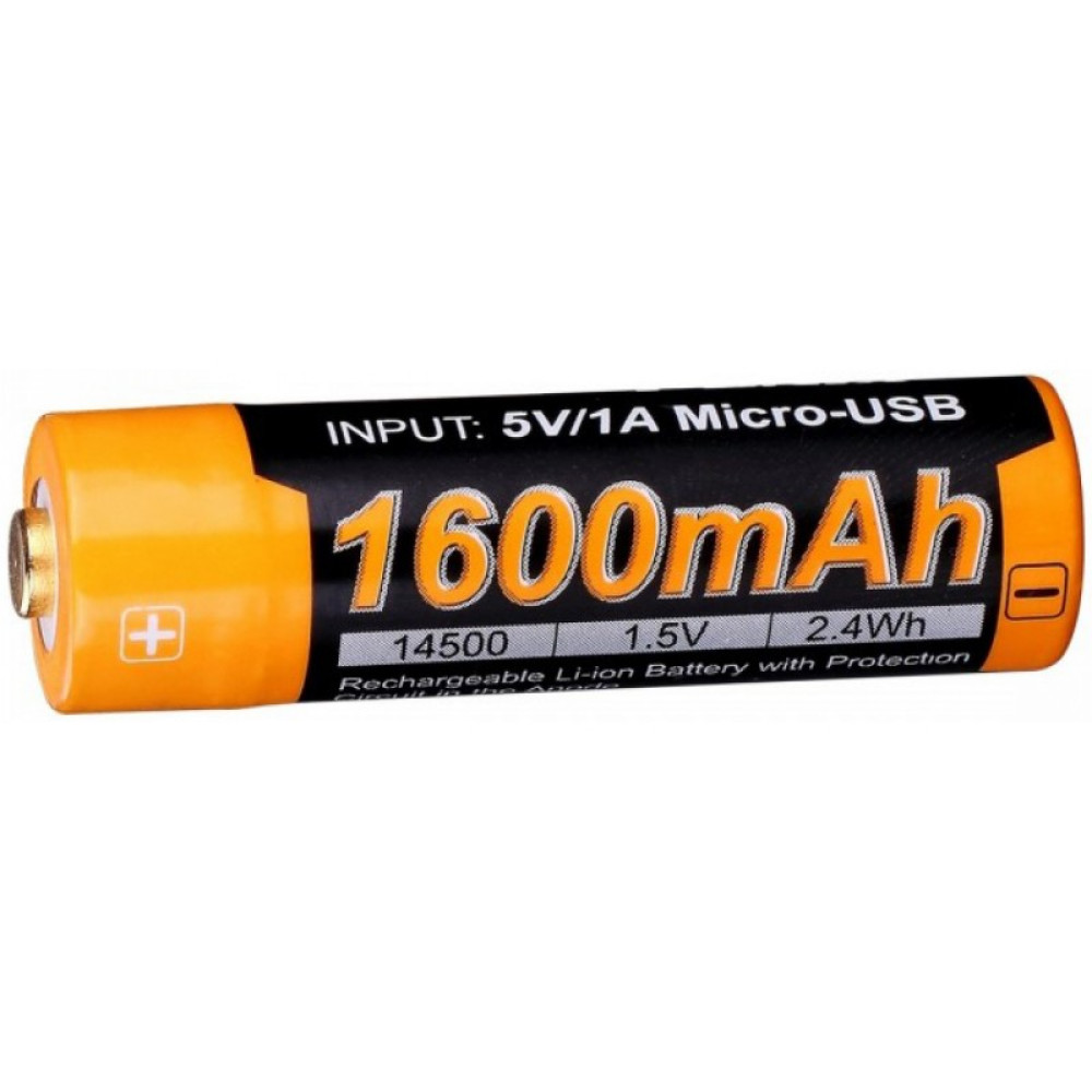 Аккумулятор с разъемом для USB 14500 FENIX 1600mAh ARB-L14-1600U