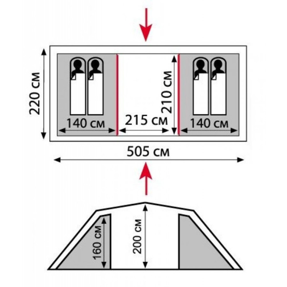 Палатка Tramp Lite Castle 4