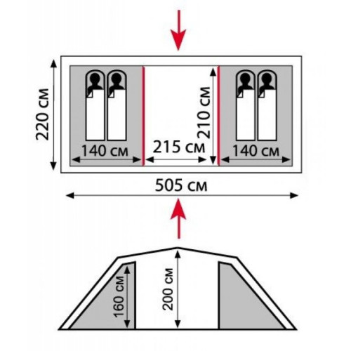 Палатка Tramp Lite Castle 4
