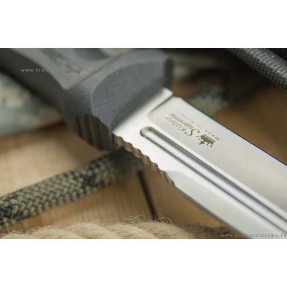 Тактический нож Centurion AUS-8 StoneWash Черные Ножны