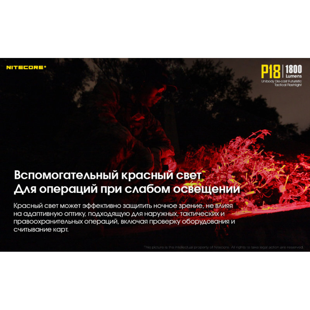 Фонарь Nitecore P18 CREE XHP35 HD+АКБ