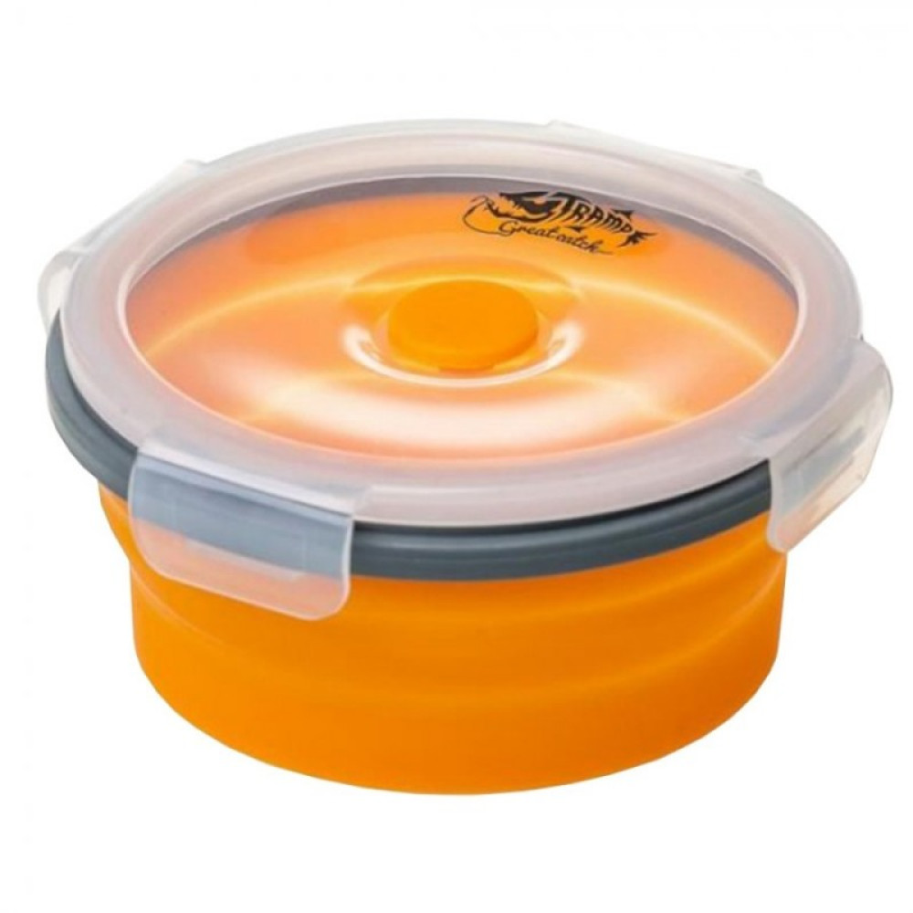 Tramp контейнер складной с крышкой-защелкой 550 мл (оливковый)