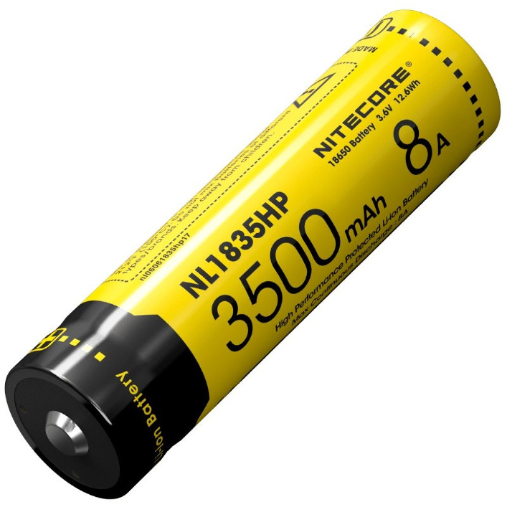 Аккумулятор Nitecore NL1835HP, 18650, 3500mAh (для TM28, EC23, Concept1)