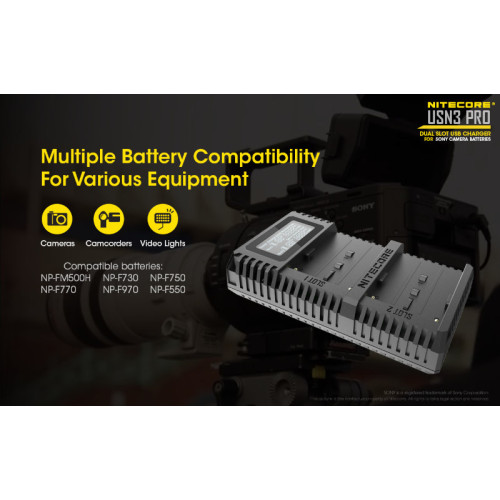 Зарядное устройство Nitecore USN3 PRO SONY