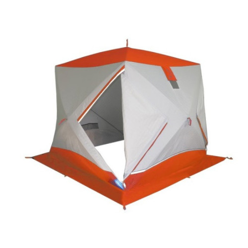 Палатка Пингвин Призма Премиум Термолайт бело-оранжевый