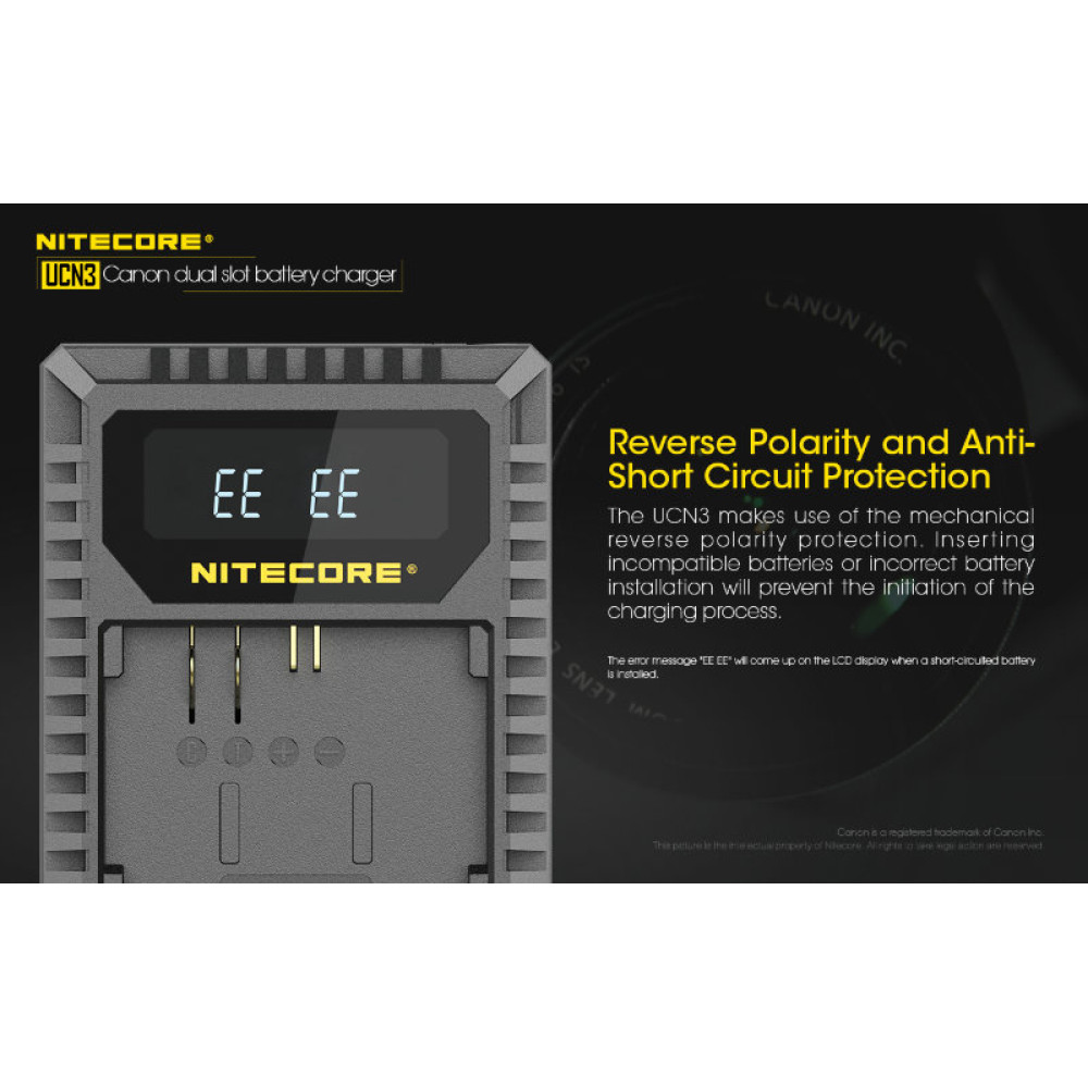 Зарядное устройство Nitecore UCN3 Canon LP-E6N