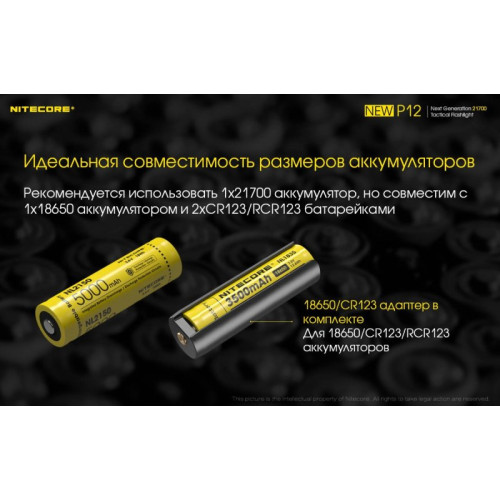 Фонарь Nitecore P12 CREE XP-L HD V6