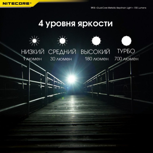 Наключный фонарь Nitecore TIP SE Black 2 OSRAM P8 (19532)