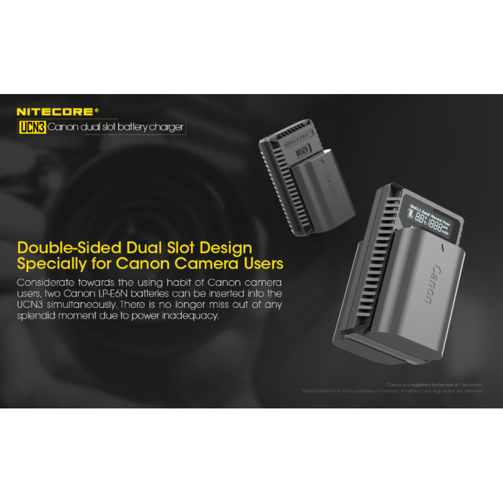 Зарядное устройство Nitecore UCN3 Canon LP-E6N