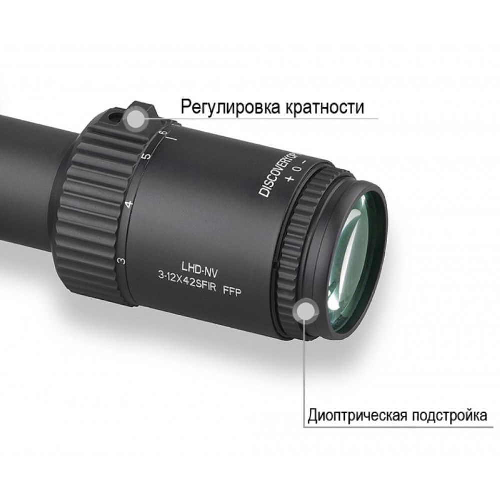 Оптический прицел Discovery LHD-NV 3-12X42SFIR FFP FW30