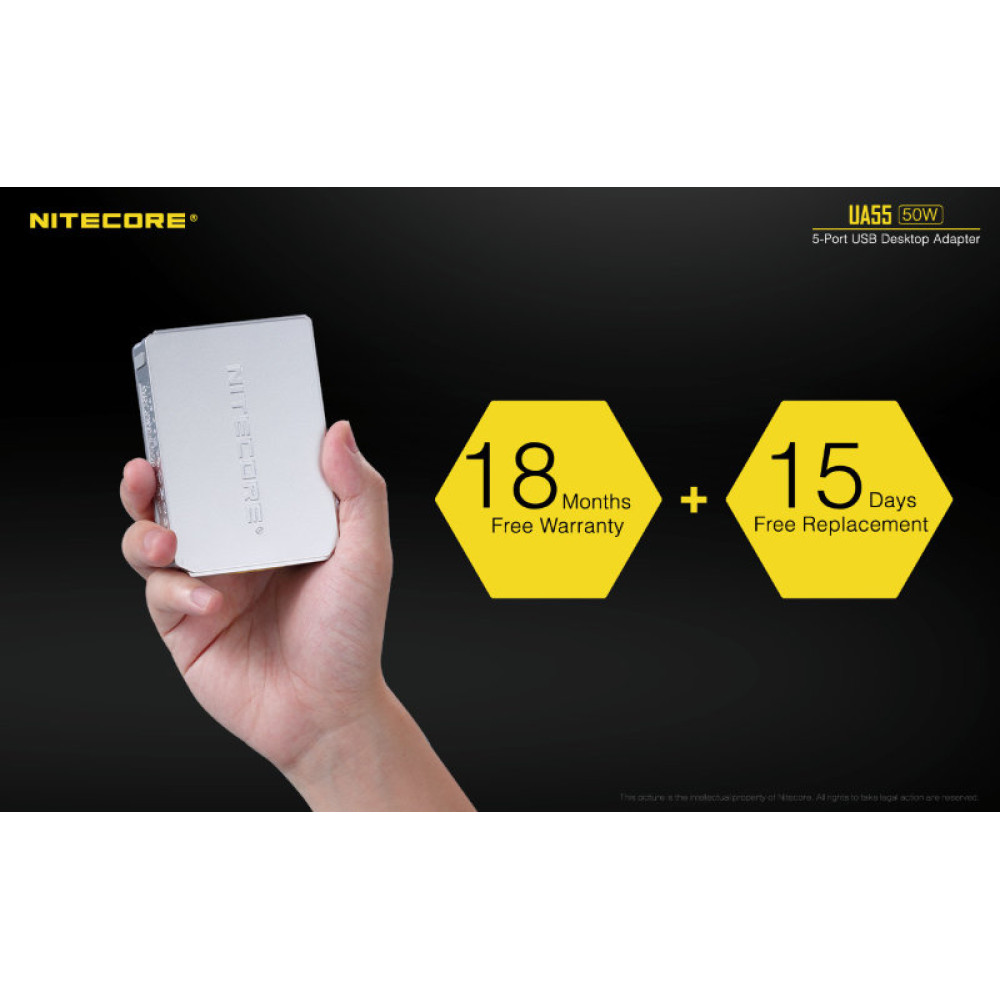 Адаптер USB Nitecore UA55 5-портовый