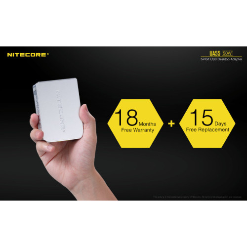 Адаптер USB Nitecore UA55 5-портовый