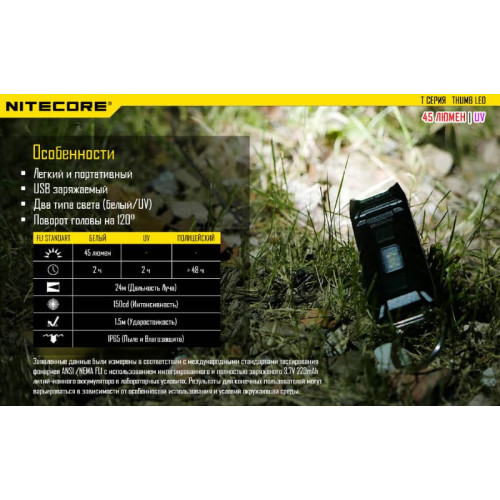 Фонарь Nitecore Thumb Leo
