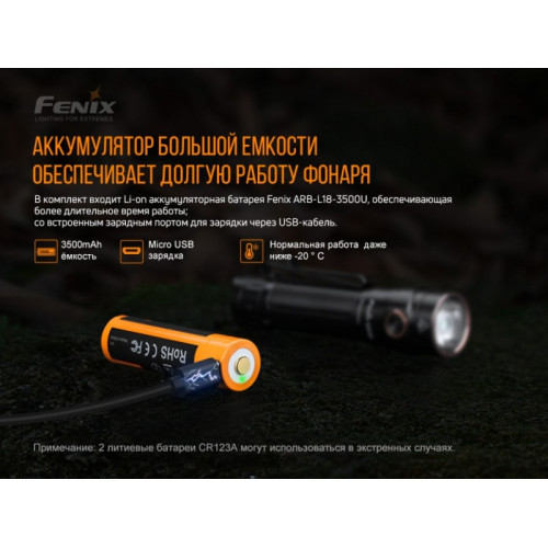 Фонарь Fenix LD30bi, LUMINUS SST40 LED