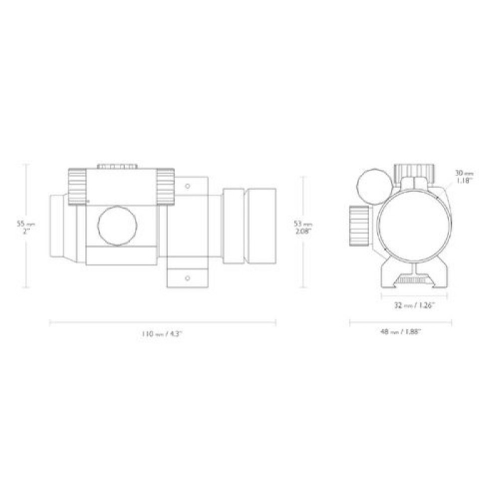 Коллиматорный прицел Hawke Sport Dot 1x30, Черный