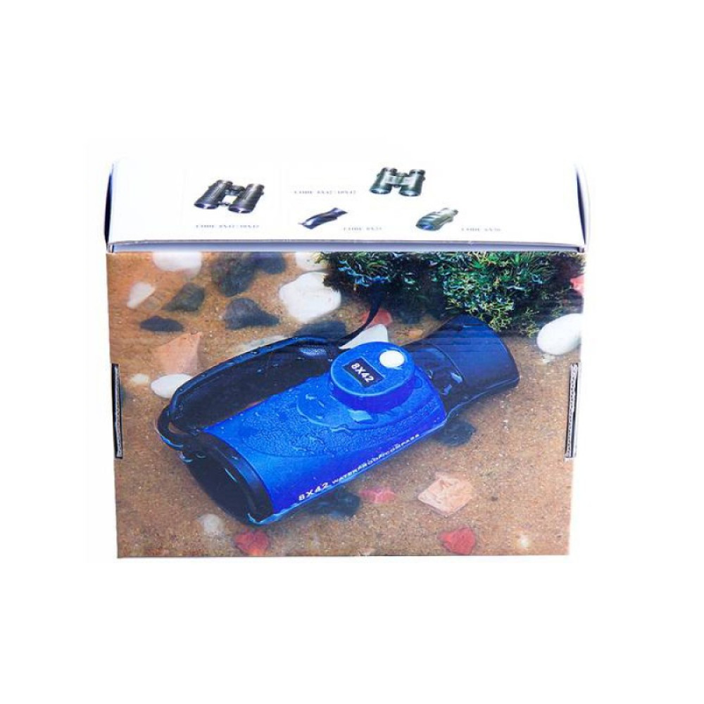 Монокуляр Veber BGD 8x42 С, синий, с компасом, Синий