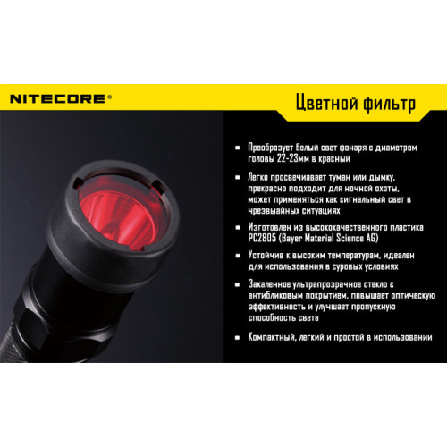 Фильтр Nitecore NF23 (красный, зеленый, синий, матовый)
