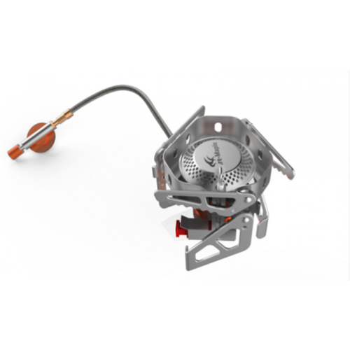 Горелка со шлангом, с широкой конфоркой и встроенным ветрозащитным экраном Sirius