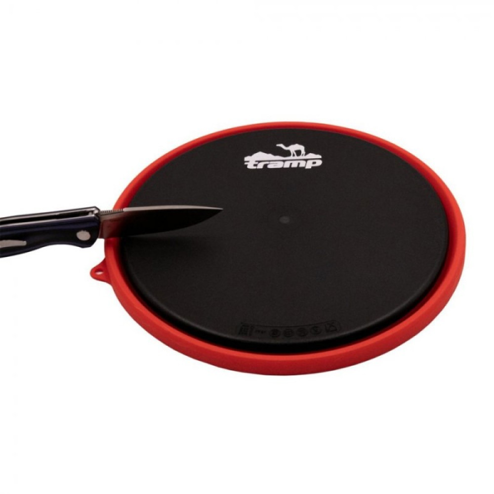 Tramp тарелка силиконовая с пластиковым дном 1070 мл (терракотовый)