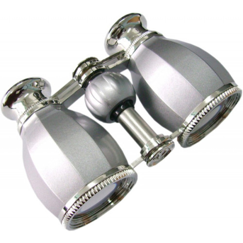 Бинокль театральный Veber Opera БГЦ 4x30, серебристый, Серебрянный