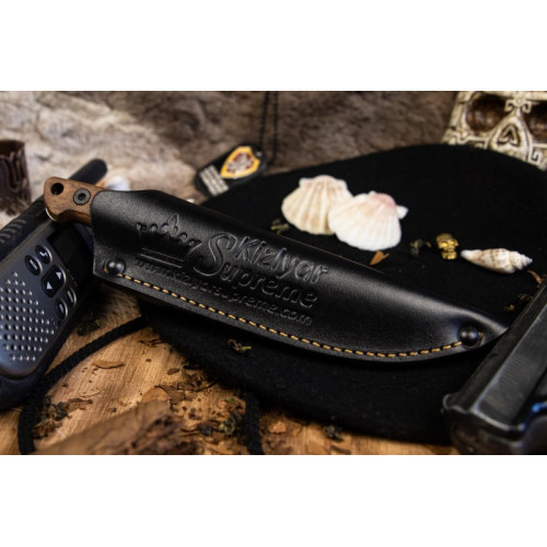 Туристический нож Nikki AUS-8 StoneWash орех кожа